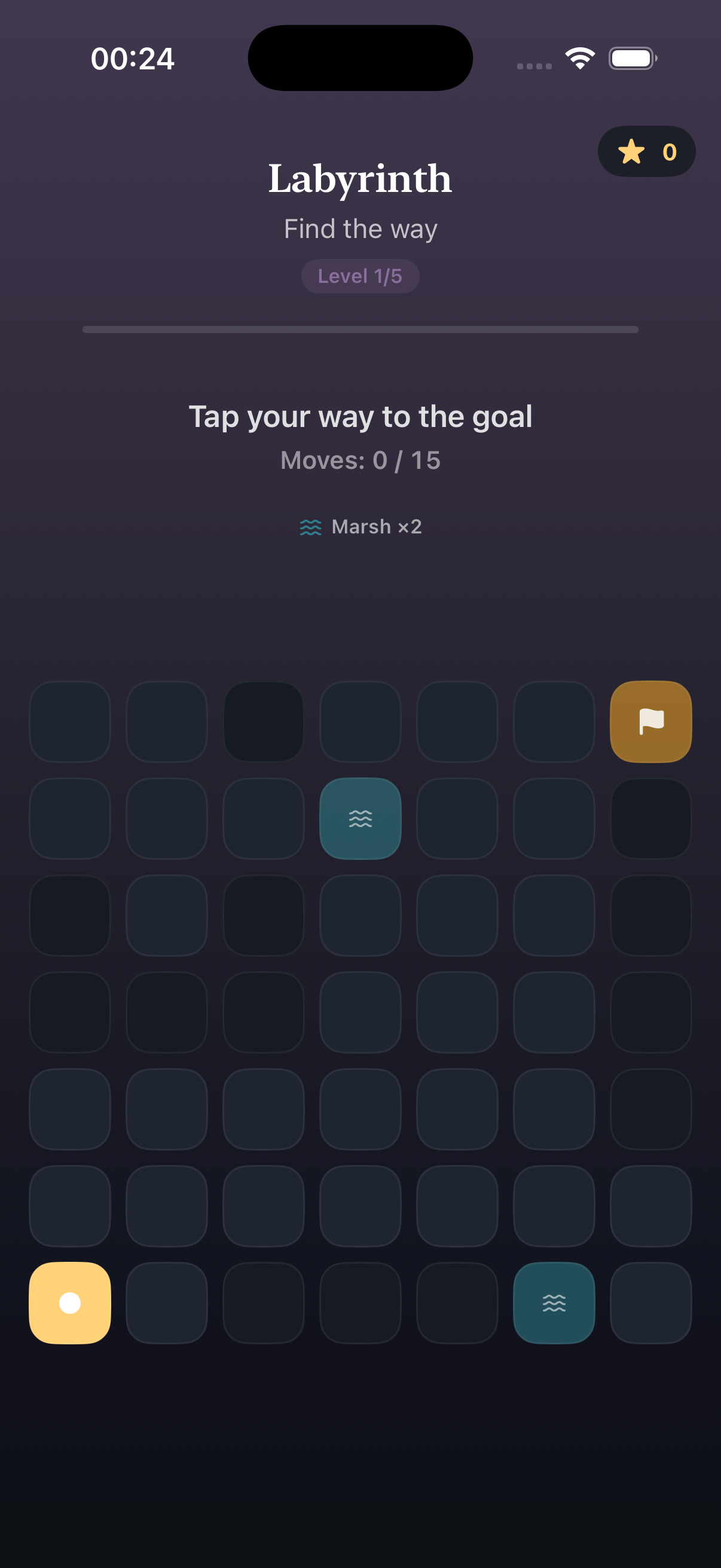 Labyrinth — plan the path through the grid